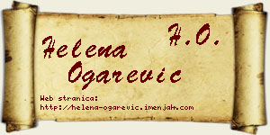 Helena Ogarević vizit kartica